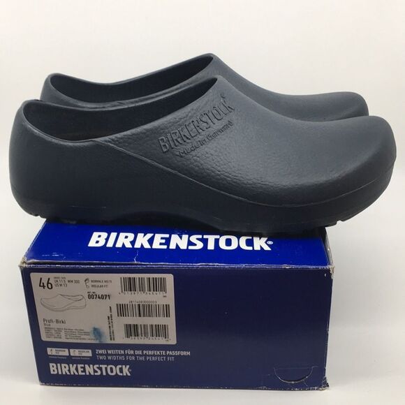 Birkenstock Profi-Birki Professional Men's US 13 EU 46 Regular Navy Clog Shoes - Picture 1 of 16